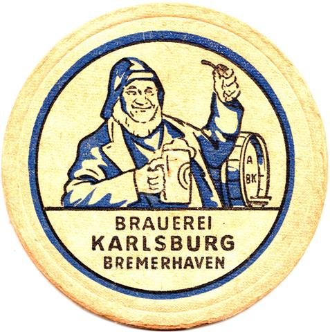 bremerhaven hb-hb karlsburg rund 2a (215-brauerei-schwarzblau)